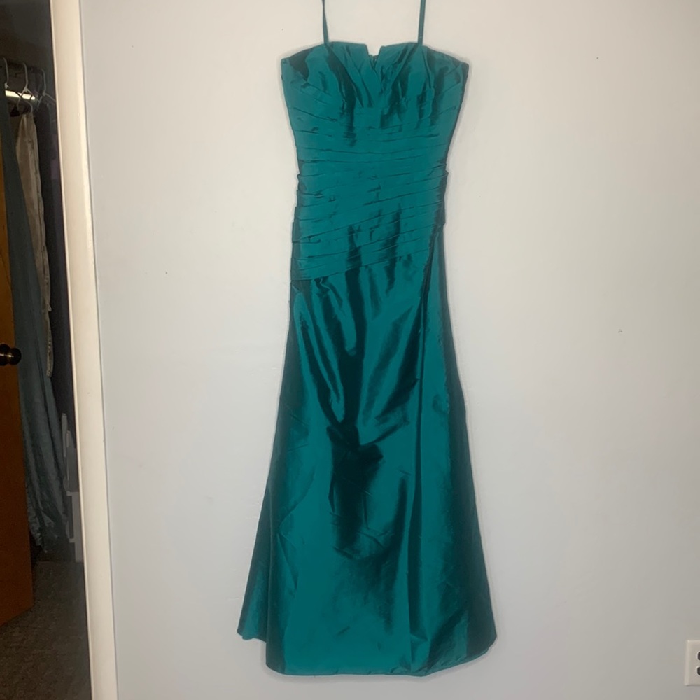 Womens formal dress size 11/12 new never worn mermaid green by Angelina Faccenda